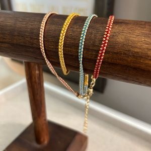 Color blocked wrap bracelet